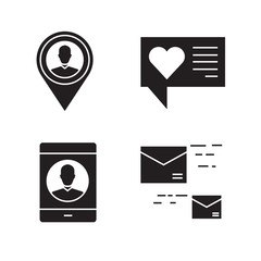 social media concept icons