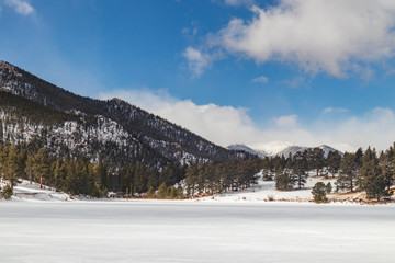 Frozen Lily Lake, Rocky Mountains National Park Colorado