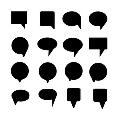 speech bubble, chat dialog set on white background