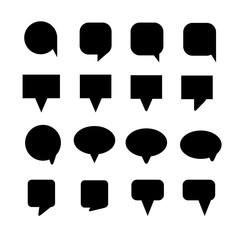 speech bubble, chat dialog set on white background