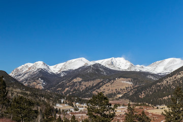 Fototapeta na wymiar Horseshoe Park Panorama, Rocky Mountain National Park, Colorado