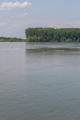 Danube River, passing through the town of Silistra, Bulgaria