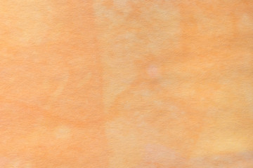  orange watercolor pastel painted on paper background texture