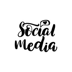 brush lettering social media