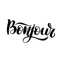brush lettering bonjour © selentaori