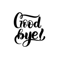 lettering good bye