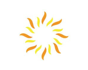 Naklejka na ściany i meble Sun logo and symbols star icon web Vector -