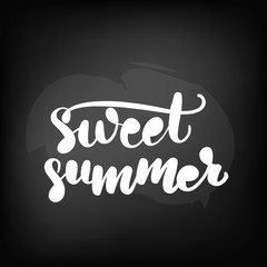 lettering sweet summer