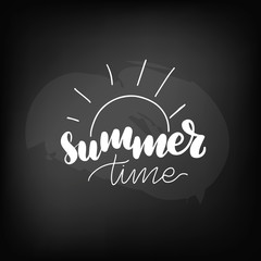 lettering summer time