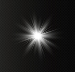 Yellow glowing light