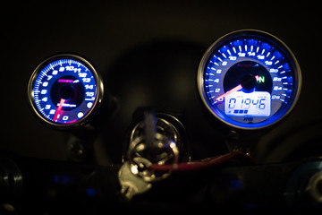 moto nightshot in paris