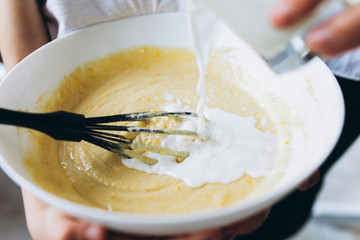 Raisins and candied dough