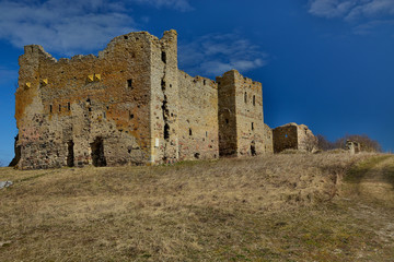 Naklejka premium Old Castle on the Hill. Toolse, Estonia.