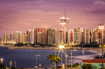 Fortaleza skyline at night