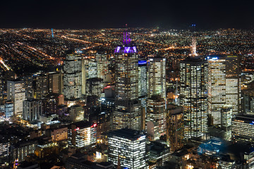 view of melbourne from the top of a tower