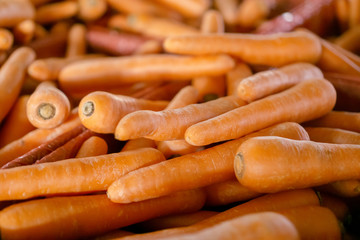 Pile of Orange Colored Carrots