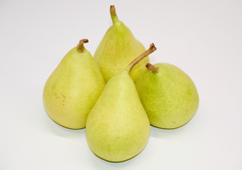 Various pears isolated