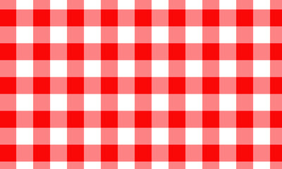 Red Gingham seamless pattern. Texture from rhombus/squares for - plaid, tablecloths, clothes, shirts, dresses, paper, bedding, blankets, quilts and other textile products. 