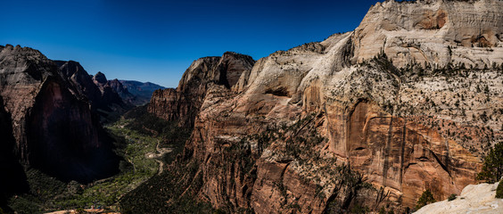 Zion Park Angel's Landing Pano view