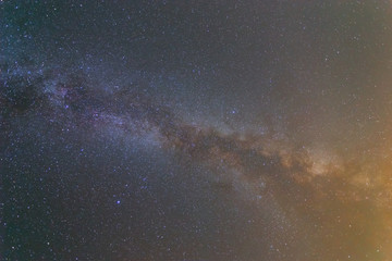 dark night sky with milky way, natural sky background