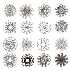 Set of rounds ornaments2