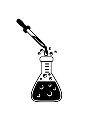 reagenzgläschen pipette bläschen volles reagenzglas flüssigkeit labor glas flasche messen wissenschaft forscher forschen chemie alchemie testen behälter glas wissen lehre lernen clipart