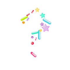 Sprinkles grainy. Cupcake donuts, dessert, bakery