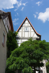 Historische Fachwerkhäuser in Heppenheim / hessische Bergstrasse