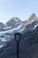Street lighting in the valley