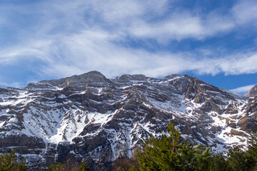 Cold mountains and cold sky