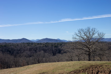 Obraz premium Winter Mountain Overlook