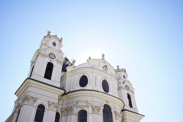 Fototapeta na wymiar Kollegienkirche in the Old Town of Salzburg