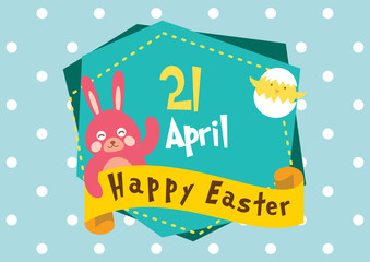 Happy Easter Day Blue Patterns Style