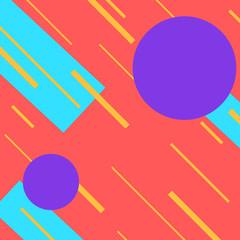 geometry red yellow blue colors abstract lines background