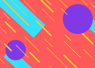 geometry red yellow blue colors abstract lines background