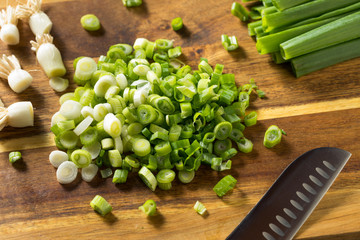 Raw  Organic Chopped Green Onions