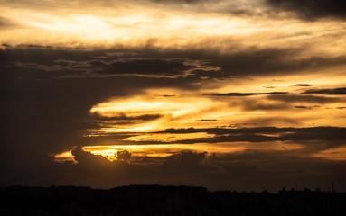cloudy sunset