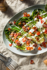 Homemade Grilled Romaine Blue Cheese Salad