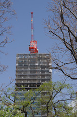 建築中のビル