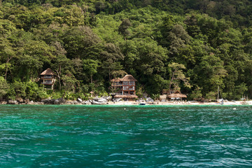 Tropical Island Huts