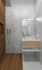 Bathroom. 3D render