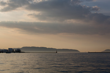 Naklejka premium 夕方の海