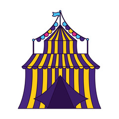 Fototapeta premium carnival tent circus garland