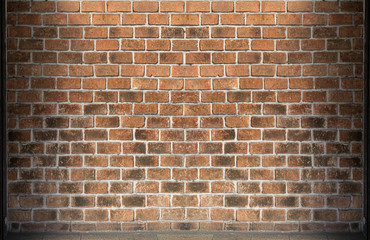 Brick wall texture for background.