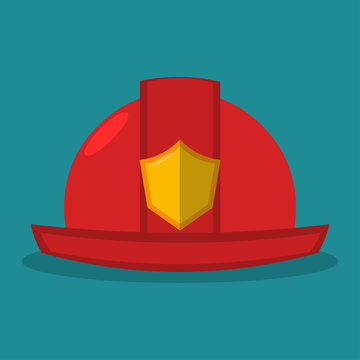 fireman helmet icon vector illustration