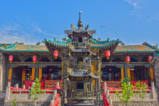 Pingyao County, Jinzhong City, Shanxi Province, China - May 28, 2018: Pingyao Ancient Chinese Architecture City
