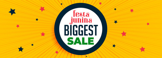festa junina festival sale banner