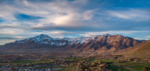 19 April, 2019 sunset over North Ogden, Utah