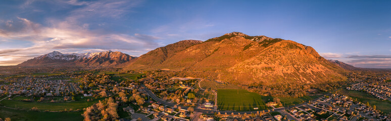 19 April, 2019 sunset over North Ogden, Utah