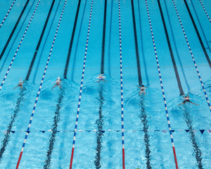 Swimming pool for swimming competition.